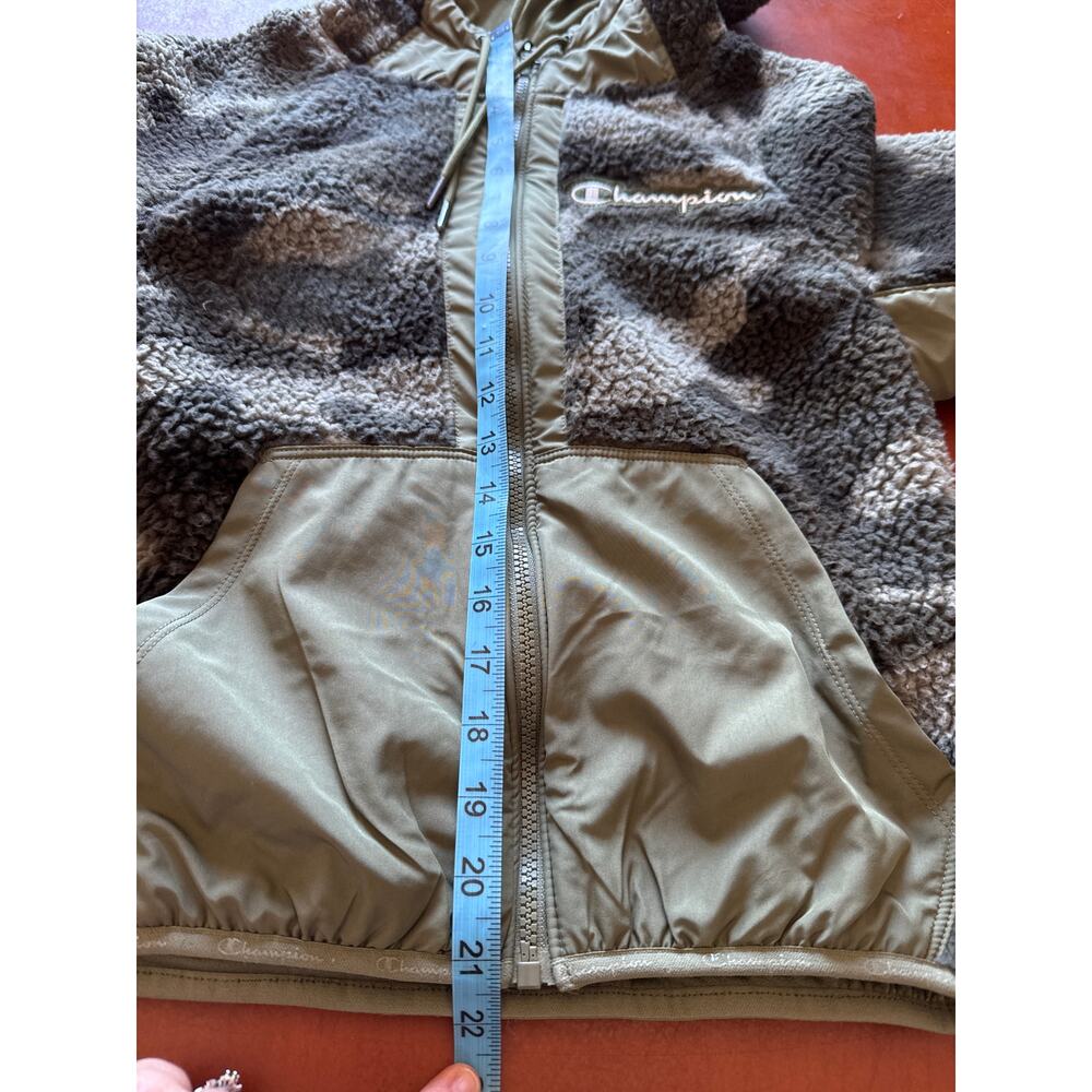 Champion Fleece Camo Print Sherpa Hooded Jacket Womens XS NWT Cozy - Picture 6 of 8